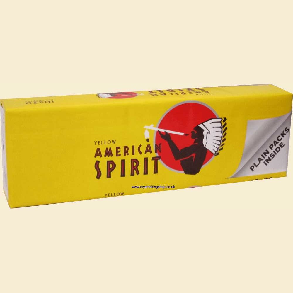 American Spirit Yellow Additive Free Packs Of Cigarettes